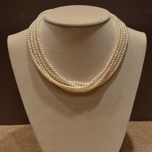 Irridesse Brand Rope of Freshwater White Pearls